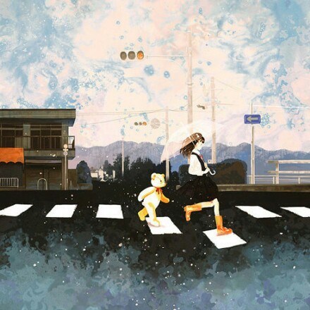 淋雨走了一段路，才发现手里有伞。