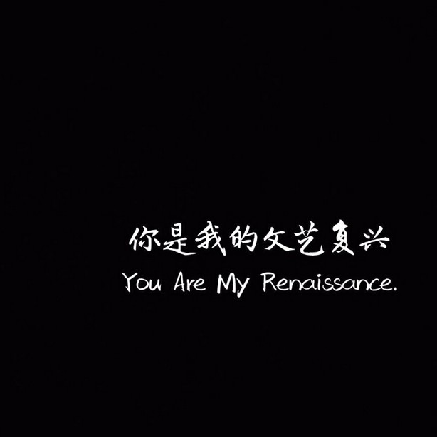 你是我的文艺复兴