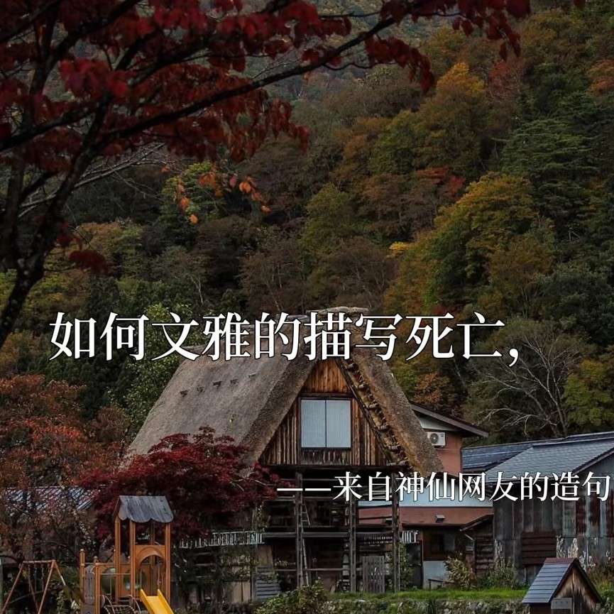 如何文雅描写死亡