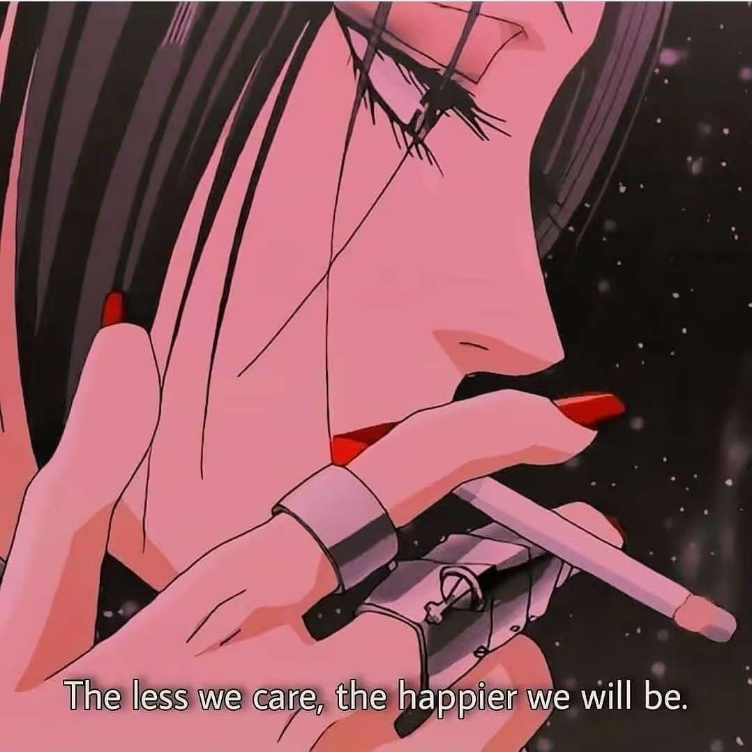 画中的你低着头说话