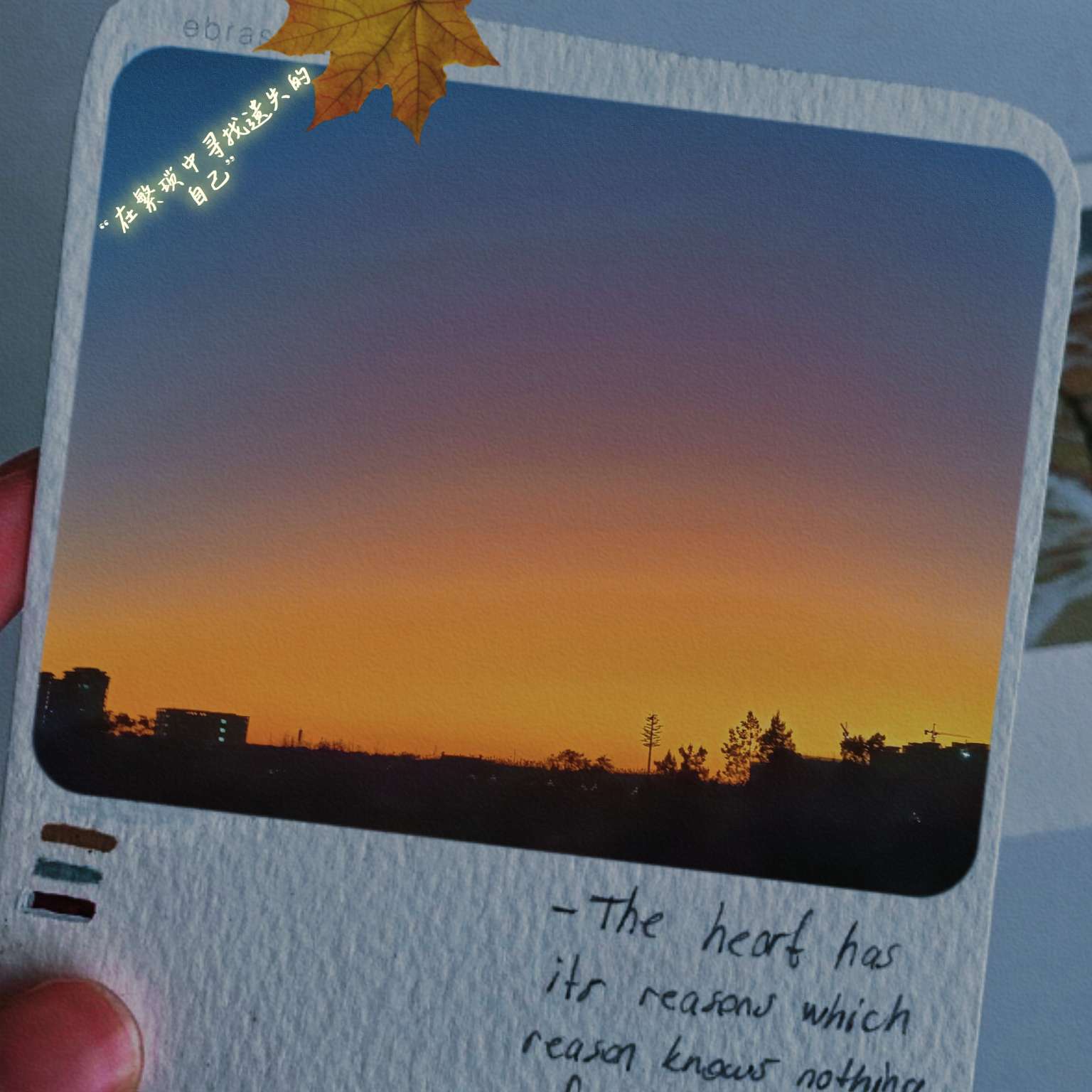 希望有光，照亮前方。