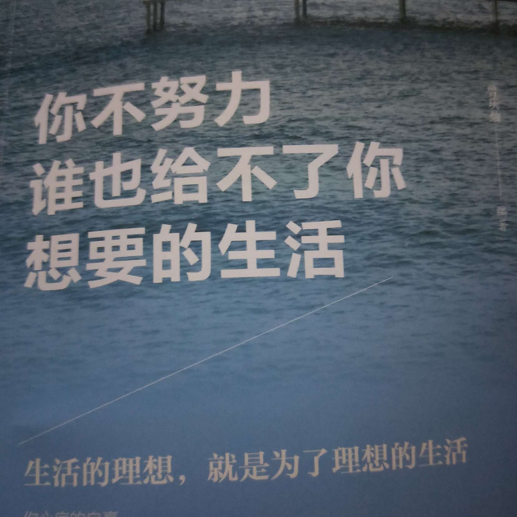 你不努力谁也给不了你想要的生活