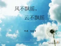 风不飘摇,云不飘摇